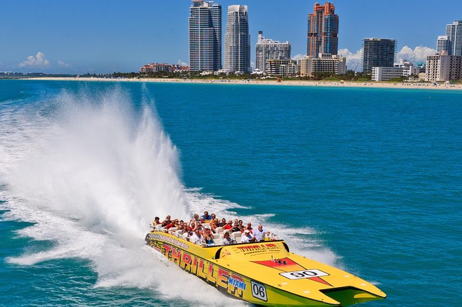 Speedboat Sightseeing Adventure of Miami - South Beach combines speed with Art Deco views