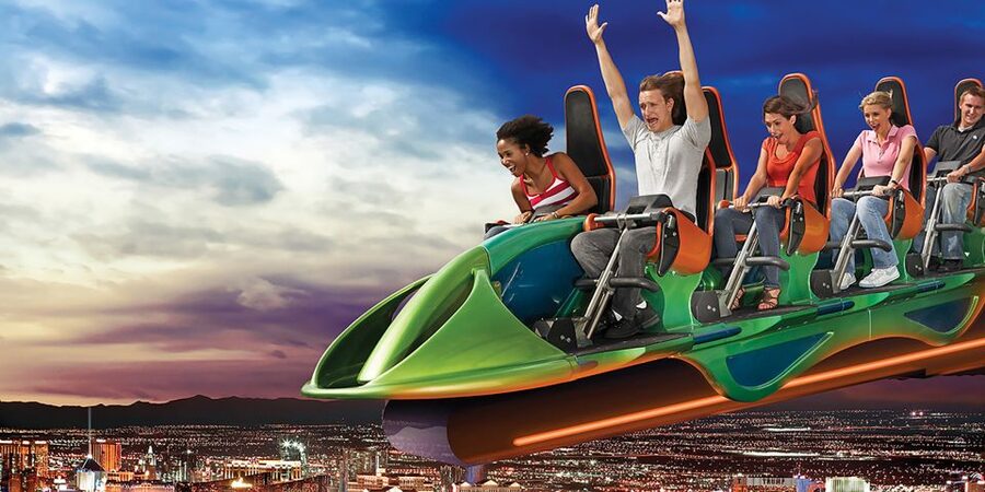 STRAT Tower Thrill Rides Admission - X-Scream: the ride for people who fear the edge