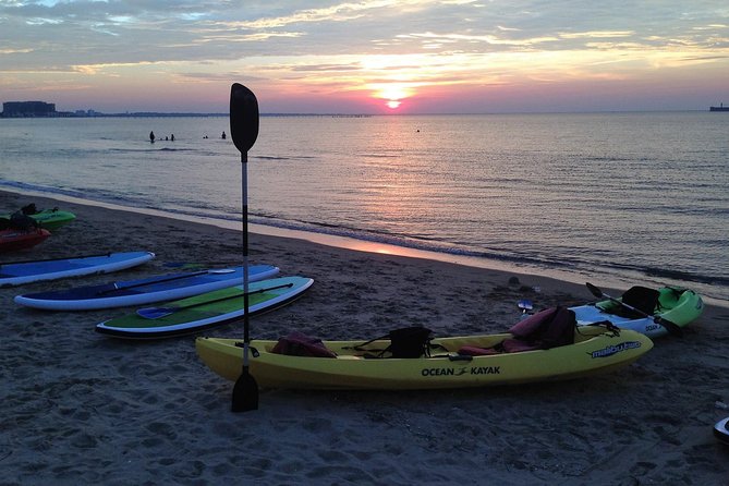 Sunset Dolphin Kayak Tours - Setting out from First Landing State Park