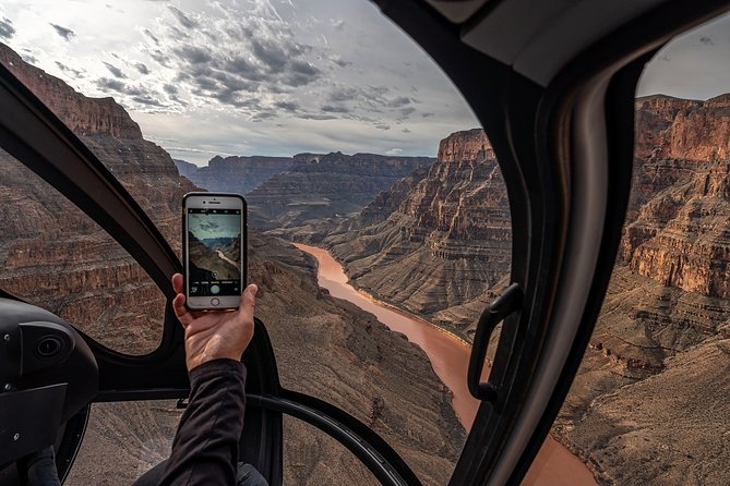 Sunset Grand Canyon Helicopter Tour from Las Vegas - Landing below the Grand Canyon rim