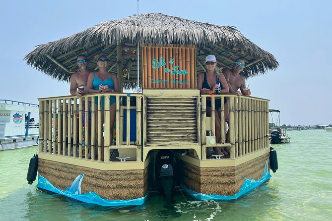 Tailfins Tiki Boats Crab Island Sandbar(3hrs/ 5/5:30 are 2hrs) - What makes this Crab Island trip worth considering