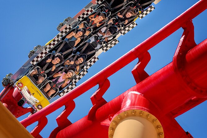 The Big Apple Coaster at New York New York Hotel and Casino - The drop, speed, and Strip view