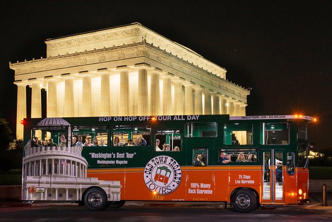 Washington DC Monuments by Moonlight Tour by Trolley - Lincoln, Vietnam, and Korean War memorials