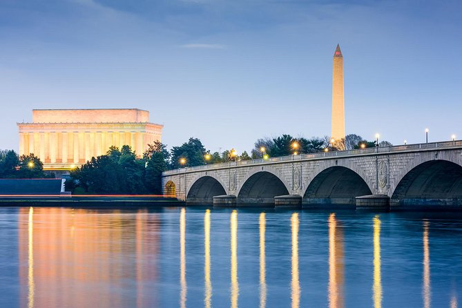 Washington DC Monuments by Moonlight Tour by Trolley - Washington Monument and White House drive-bys