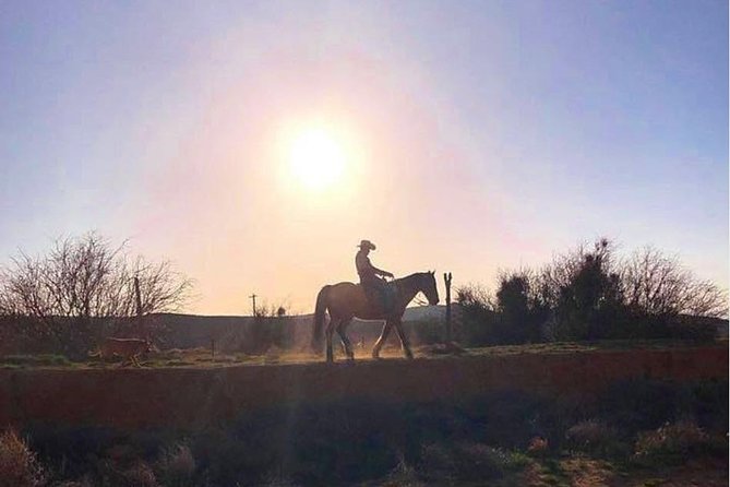 Wild West Sunset Horseback Ride with Dinner from Las Vegas - Campfire, roping, and ranch animals